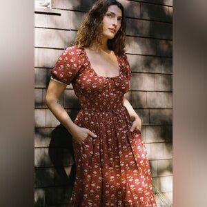 Christy Dawn Brynne Antique Lotus Red Dress